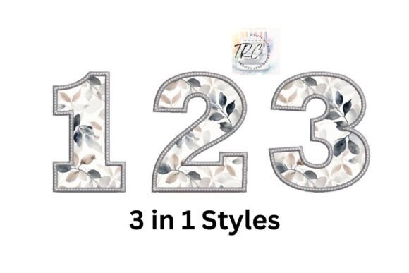 Applique Embroidery Number Set 0–9