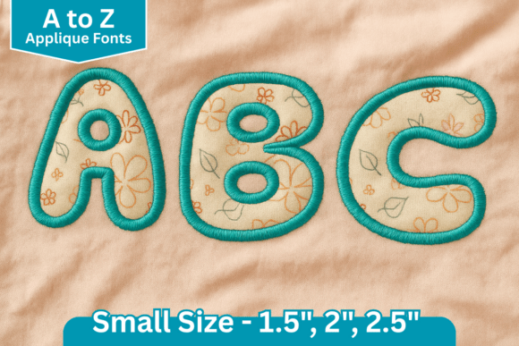 Bubblegum StitchApplique Embroidery Font