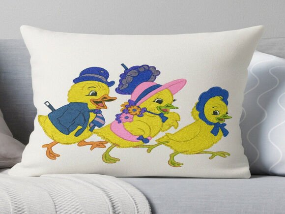Easter Parade with the Quack Pack Embroidery
