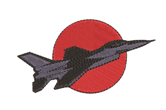 Fighter Jet β Embroidery Design