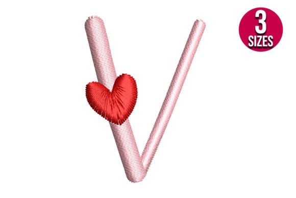 Letter V with Heart