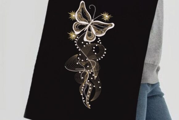 Magic Butterfly Embroidery Design