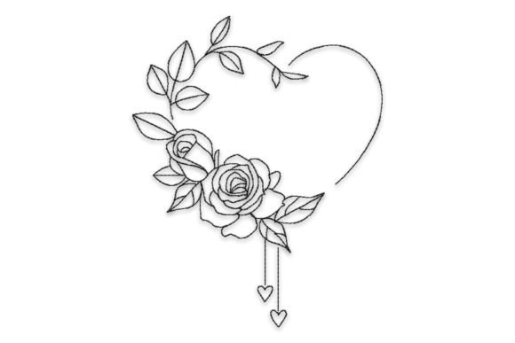 Valentine’s Day Floral Heart