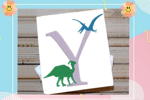 Y Letter Dino Delight Alphabet